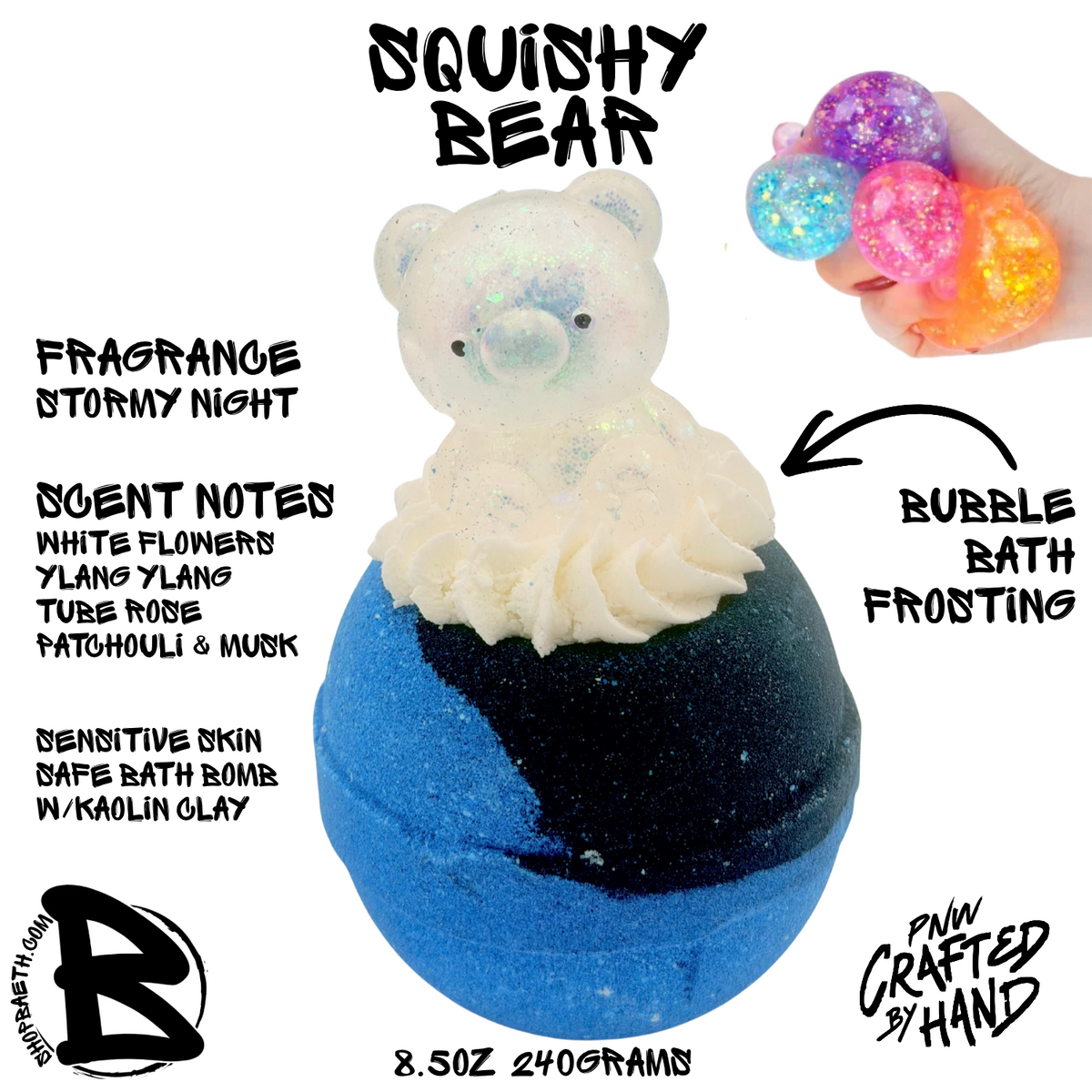 Squishy Bear Bubble Bath Bomb