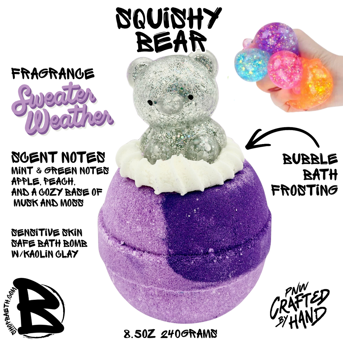 Squishy Bear Bubble Bath Bomb
