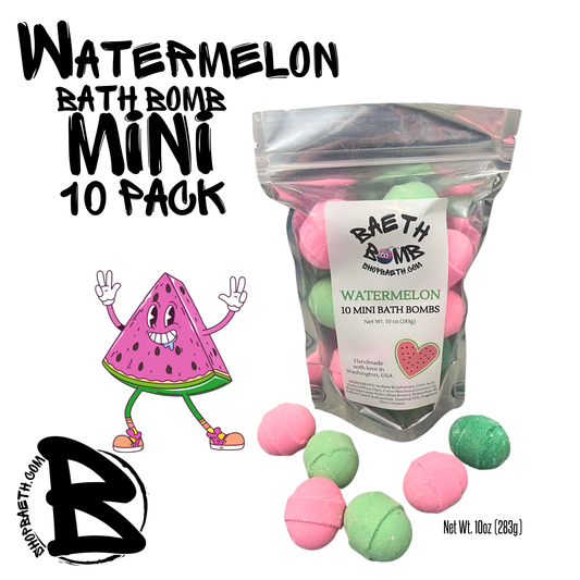 Watermelon Mini Bath Bomb 10 pack
